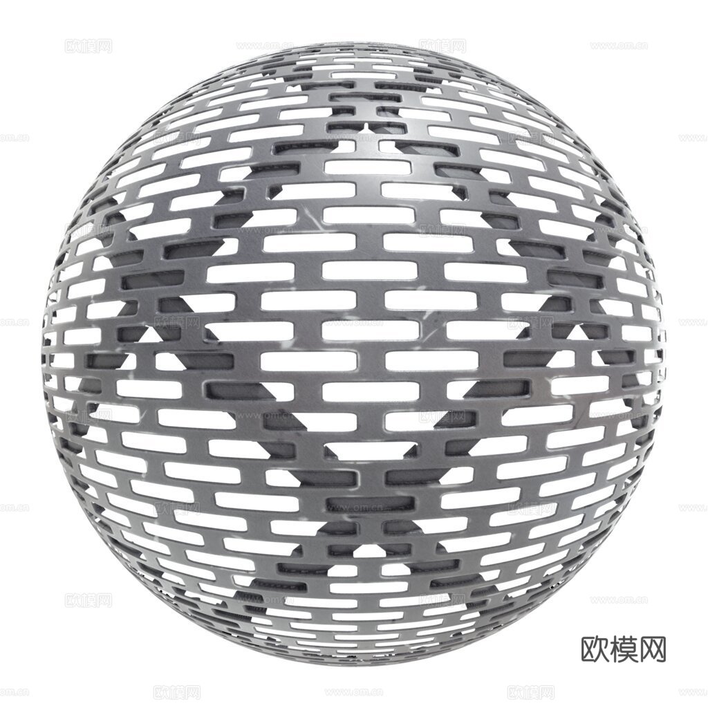 无缝金属穿孔板 PBR材质贴图 2k