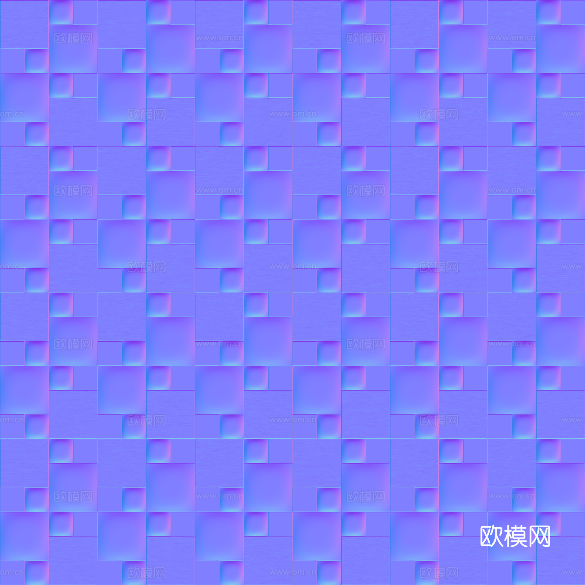 无缝装饰金属板 PBR材质贴图 2k