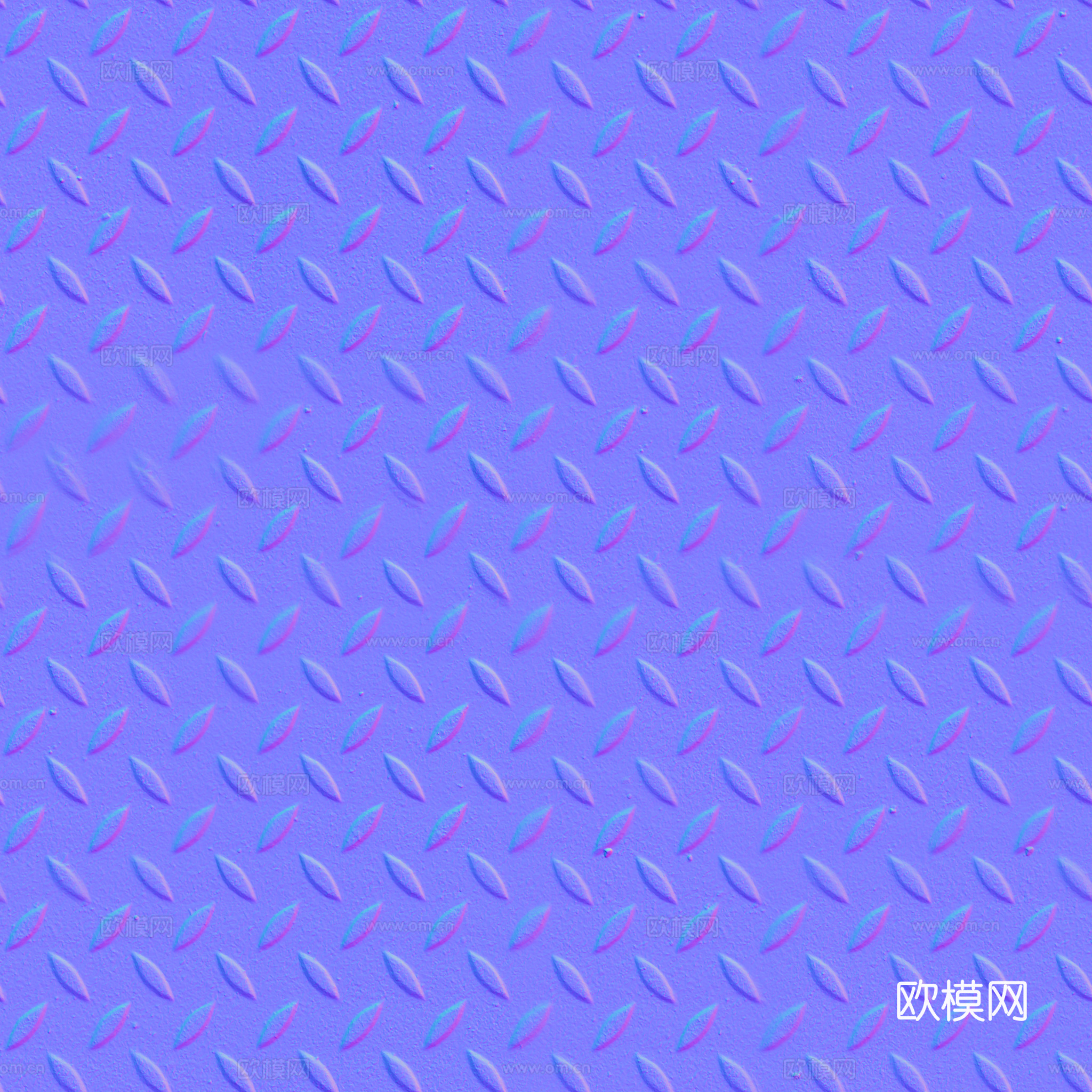 无缝压花金属板铁板钢板 PBR材质贴图 2k