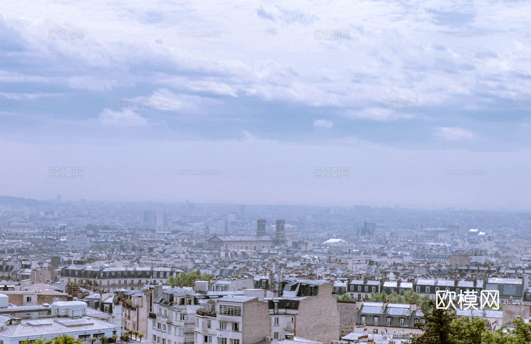 白天城市天空外景下载