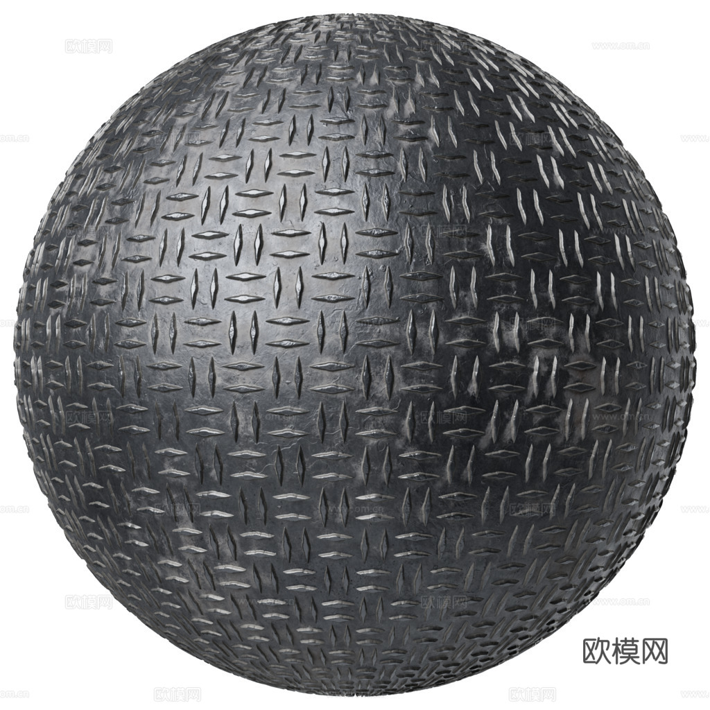 无缝压花金属板铁板钢板 PBR材质贴图 2k
