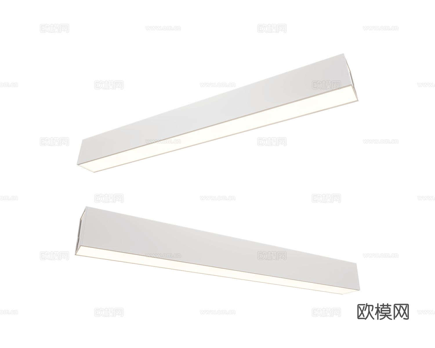Maxlight 长条吸顶灯3d模型下载