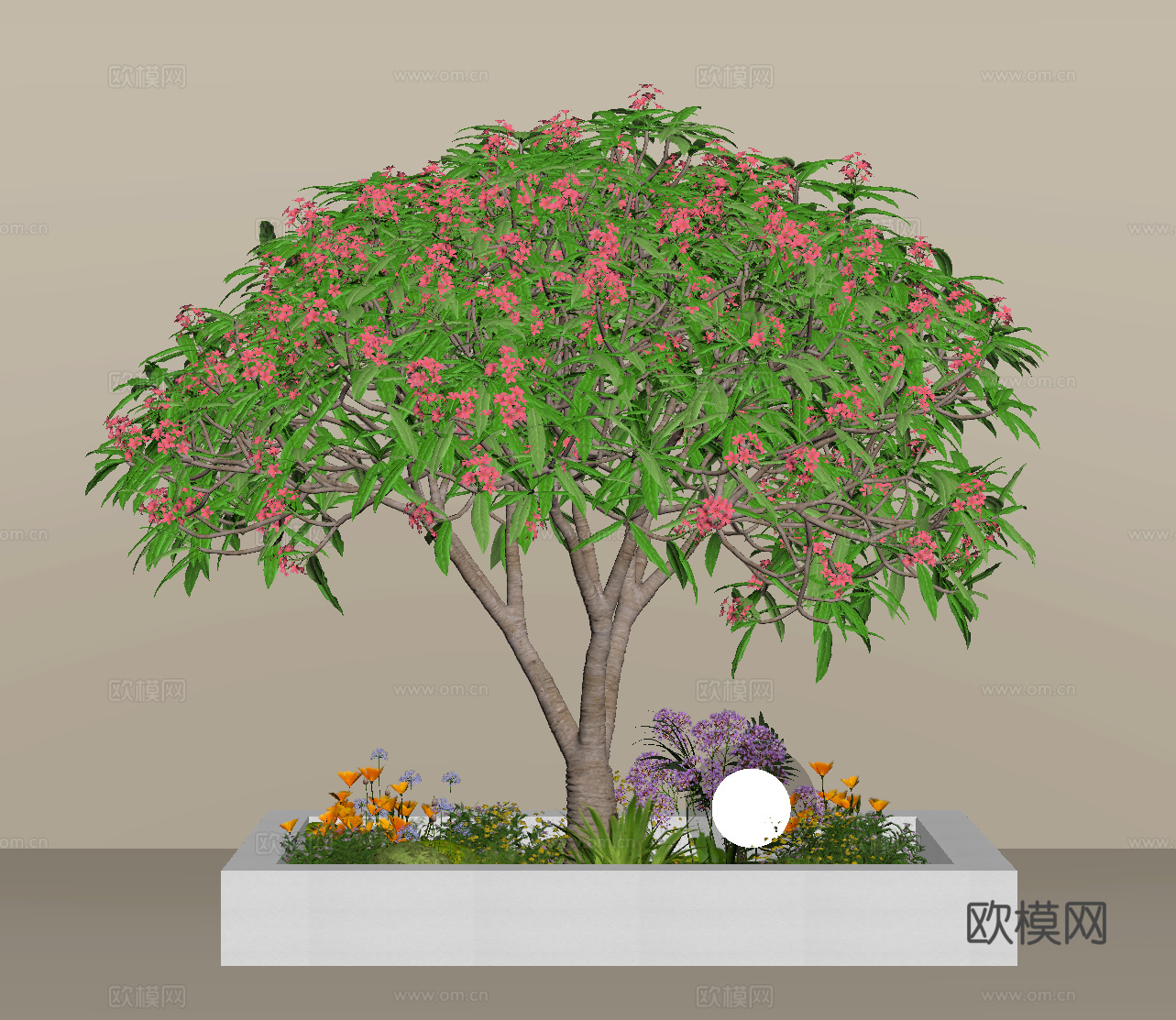 景观小品 绿植景观 室内景观 景观造景su模型