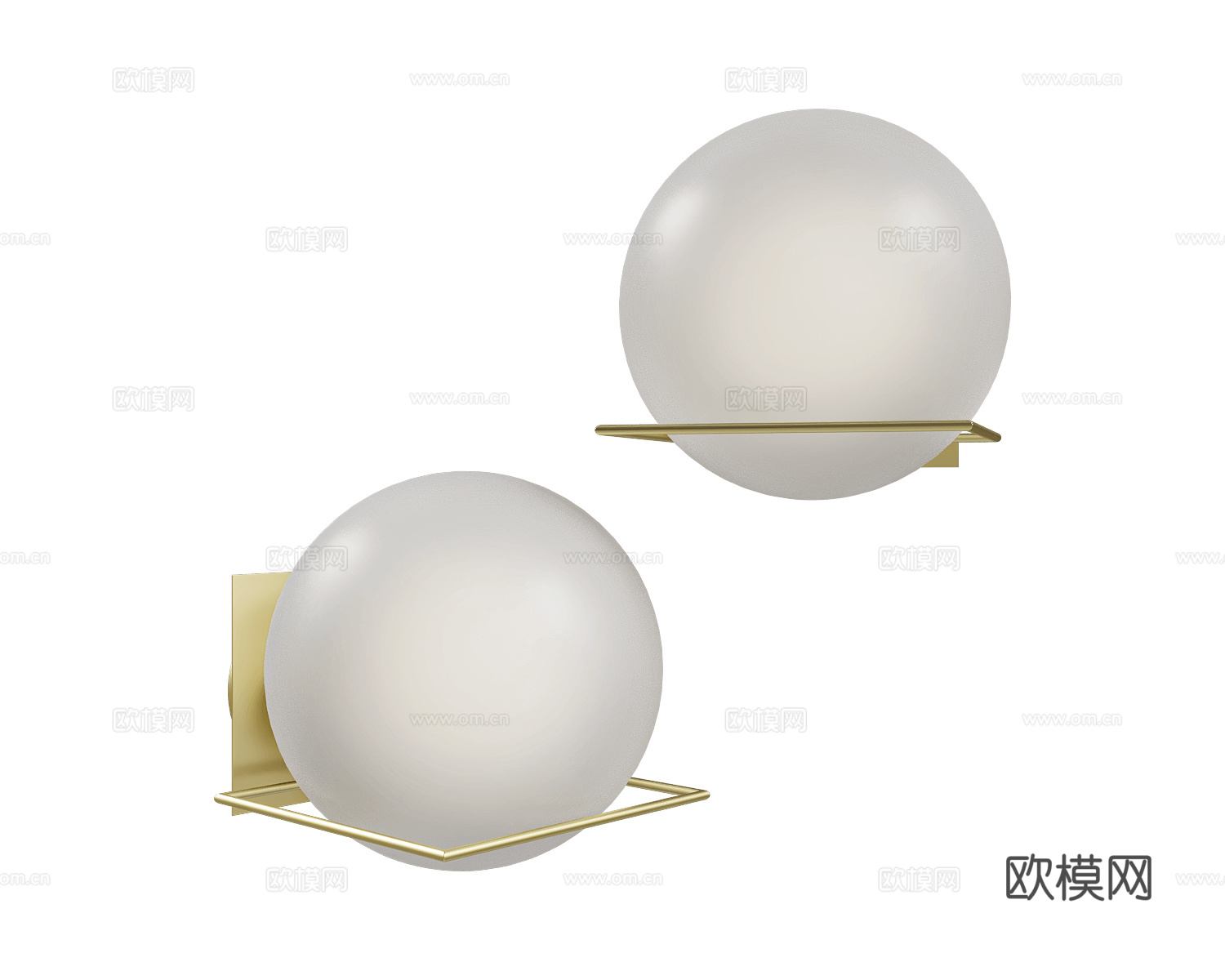 ENOstudio 轻奢床头壁灯3d模型下载