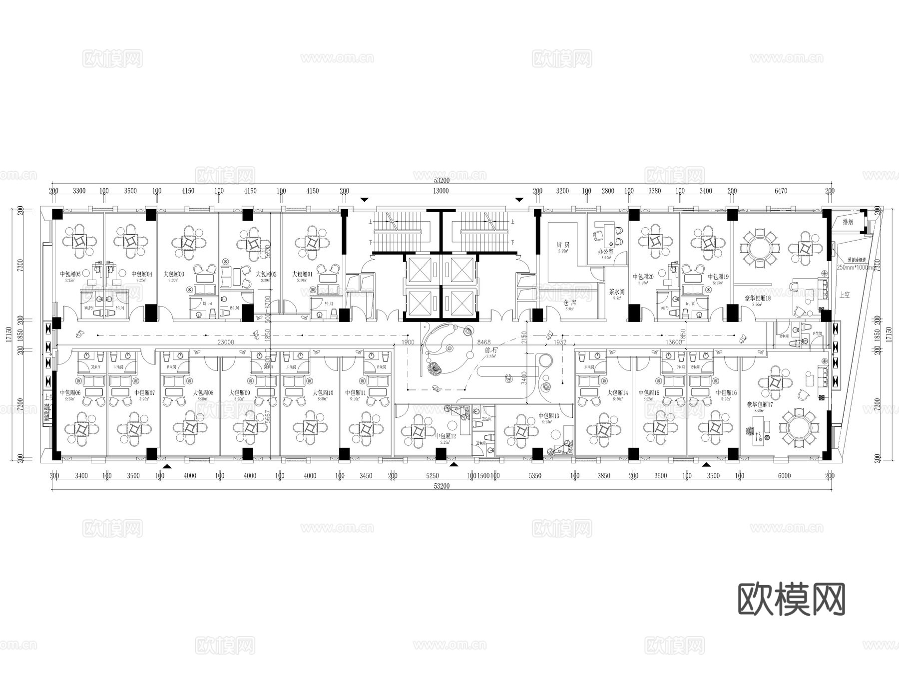 32套棋牌室麻将室CAD图纸cad施工图