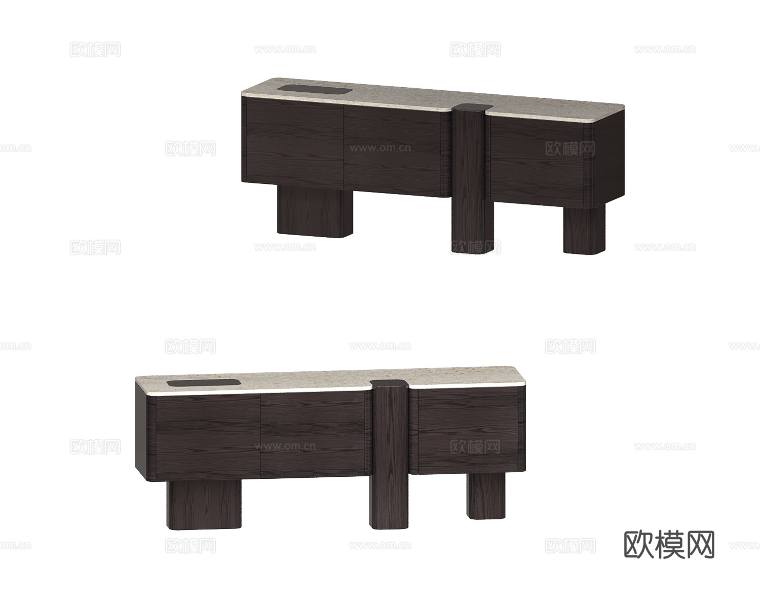 Carpanese home 边柜3d模型下载