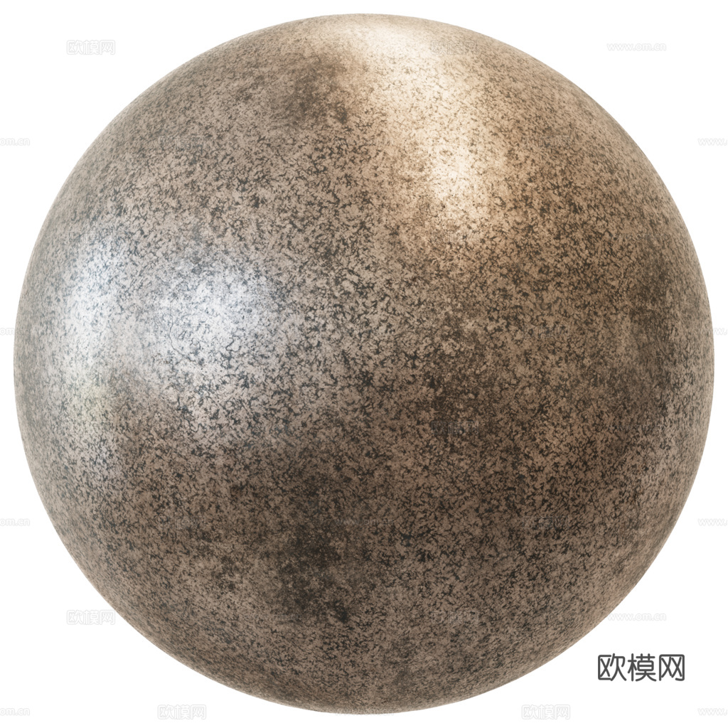 无缝做旧铁锈金属板 PBR材质贴图 2k