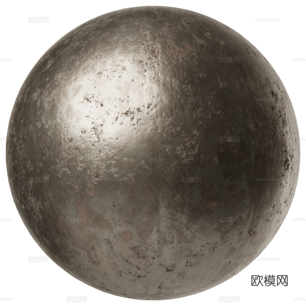 无缝做旧金属 PBR材质贴图 2k