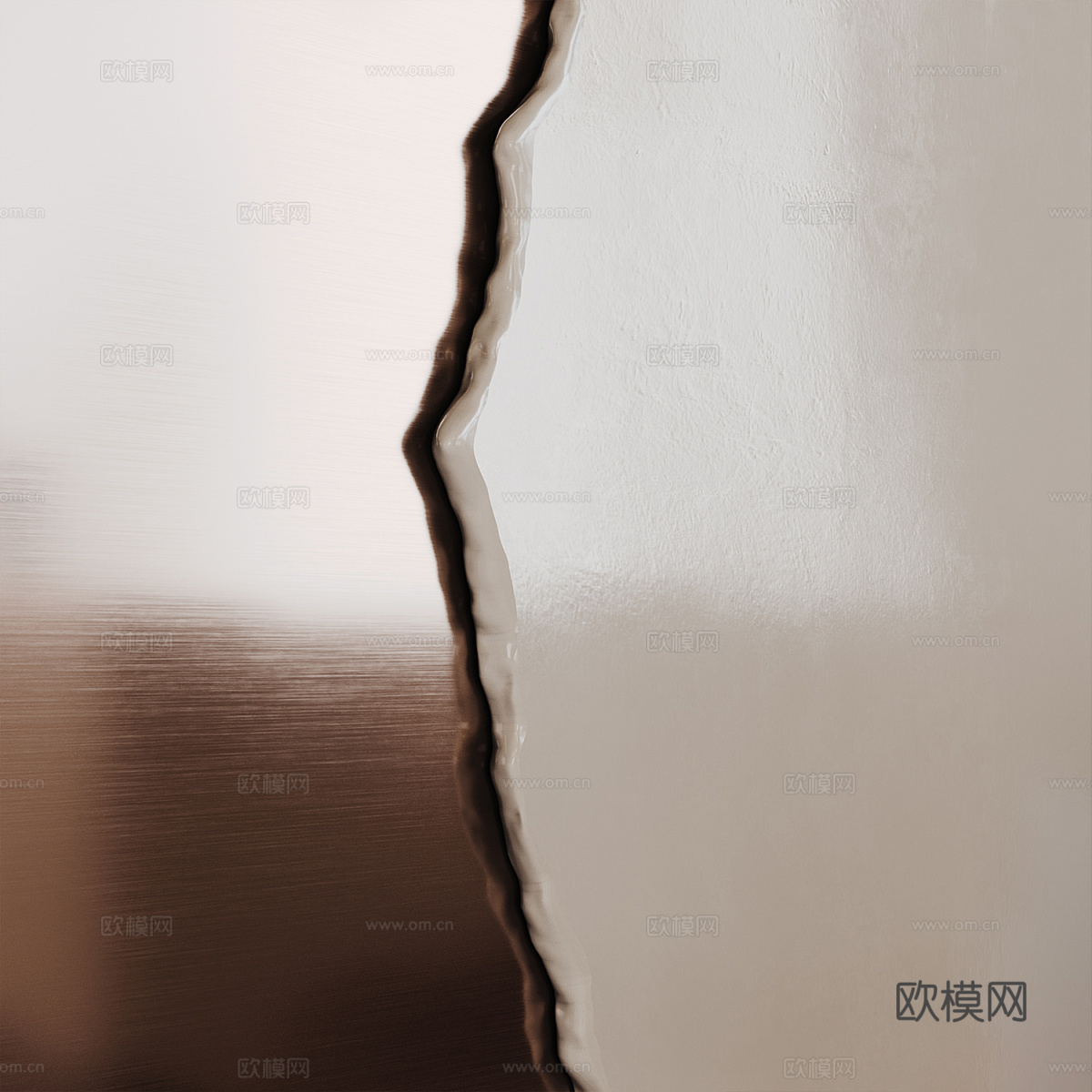 现代轻奢前台 接待台3d模型下载（渲染图2）