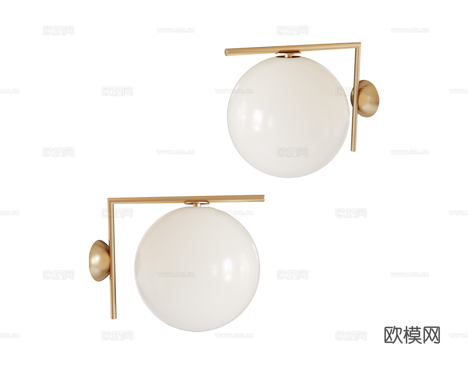 FLOS 轻奢壁灯3d模型下载