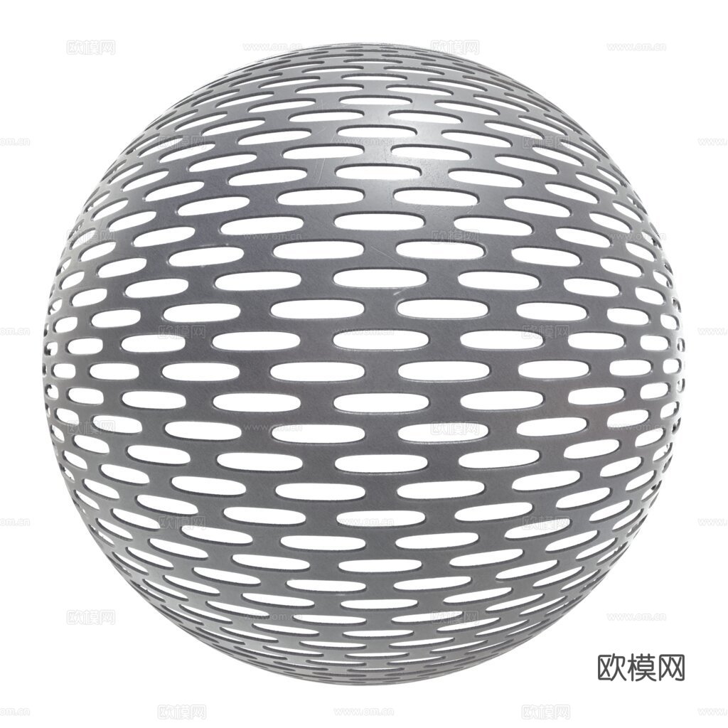无缝金属穿孔板 PBR材质贴图 2k