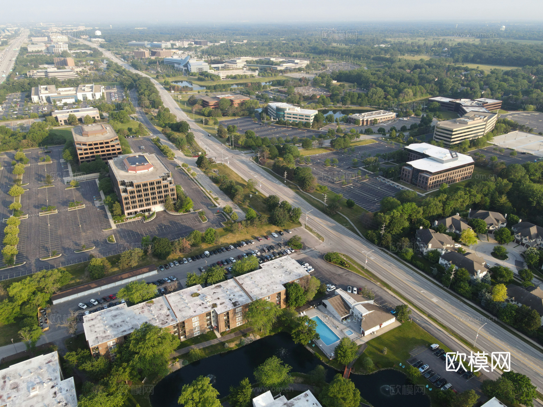 白天城市外景下载