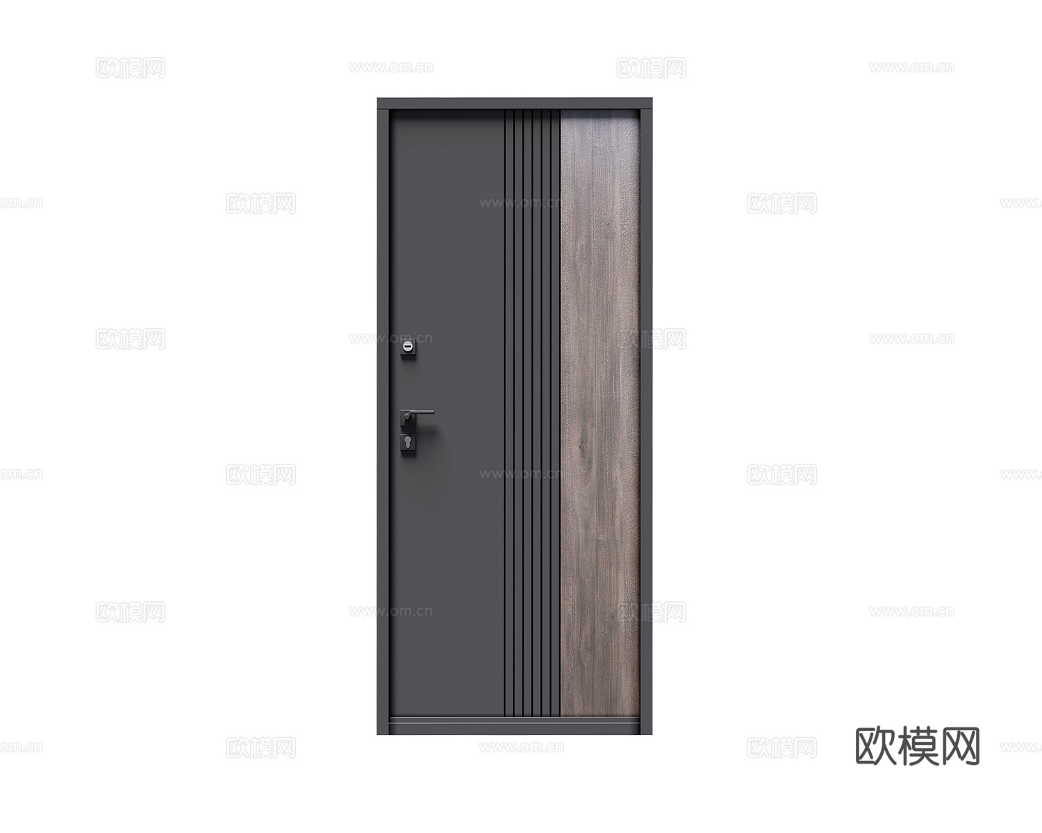 ADOR FACTORY 中古风木门免费3d模型下载