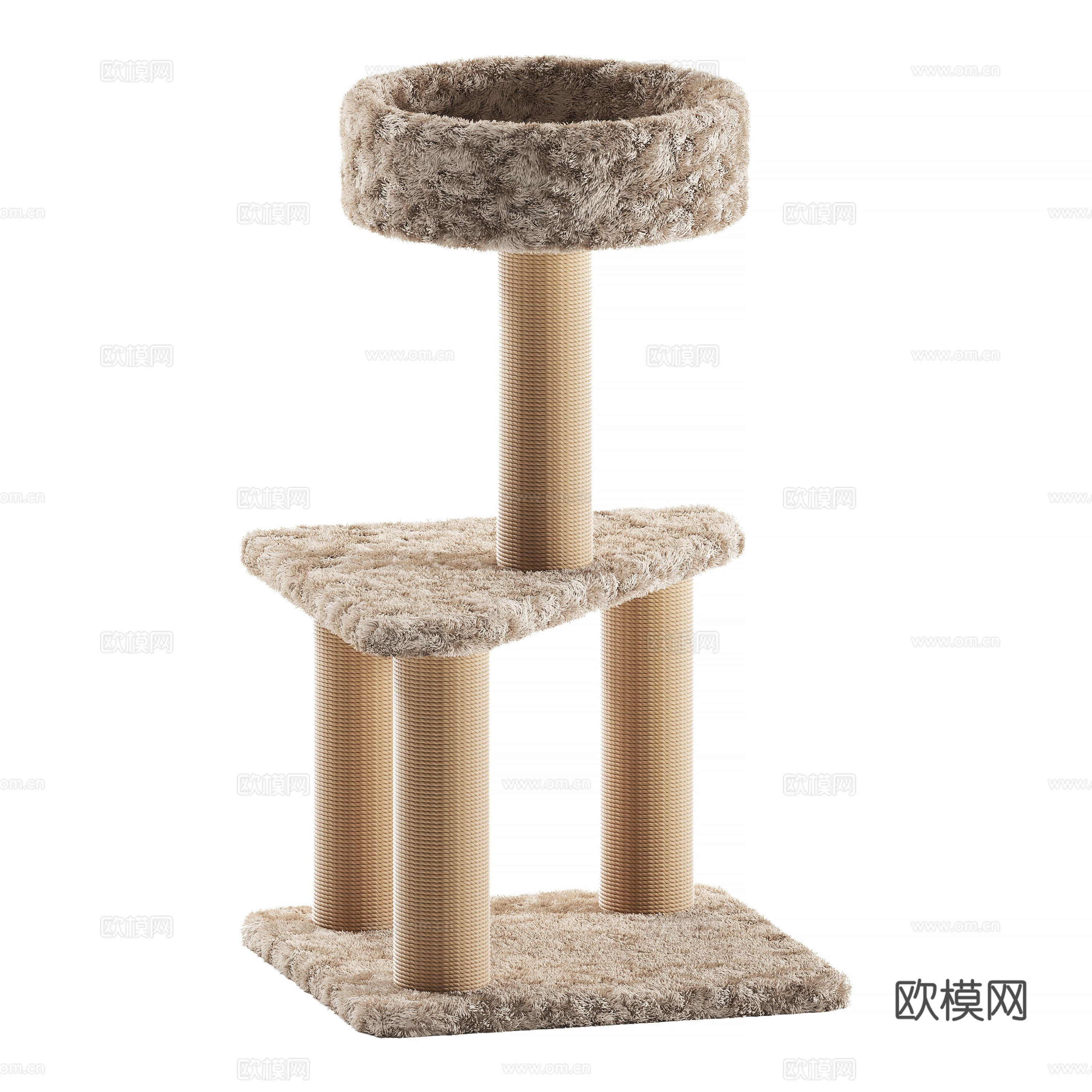 Amazon Basics 猫树3d模型下载（渲染图3）