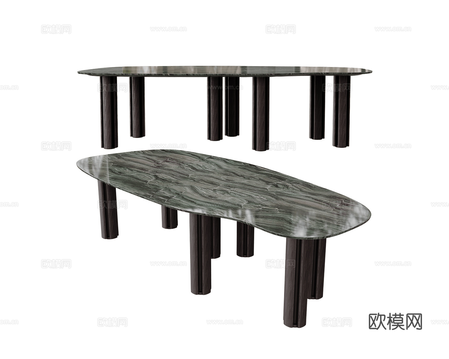 Porada 大理石餐桌3d模型下载