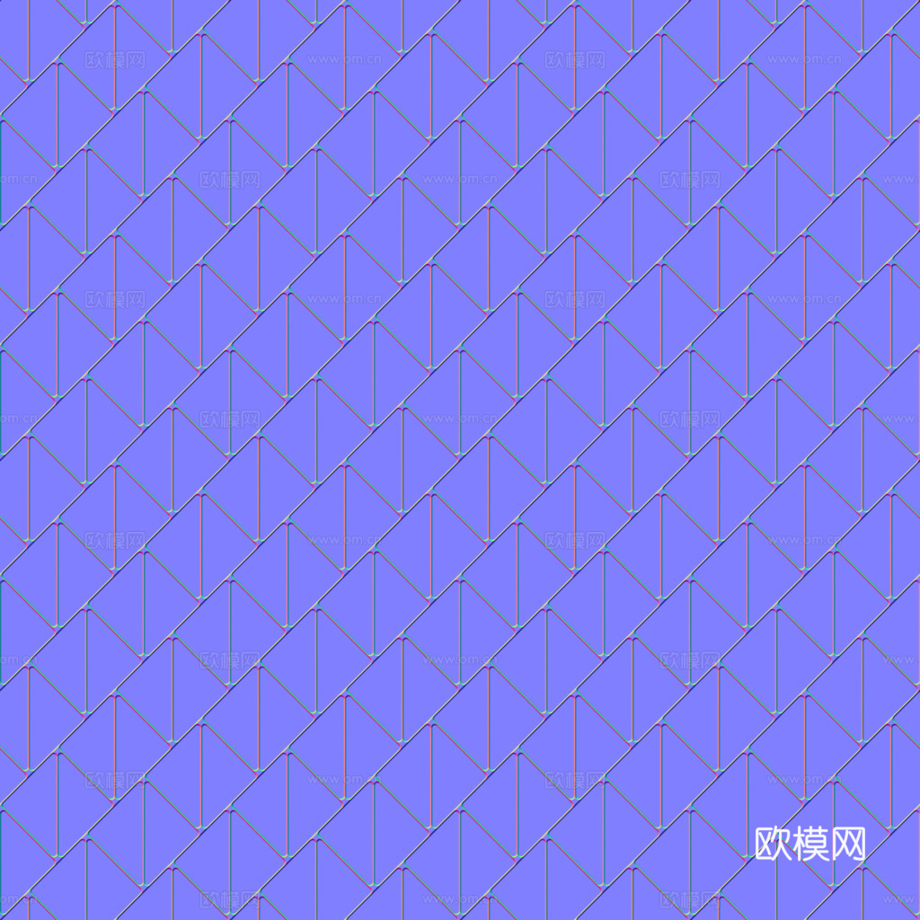 无缝装饰金属板 PBR材质贴图 1k