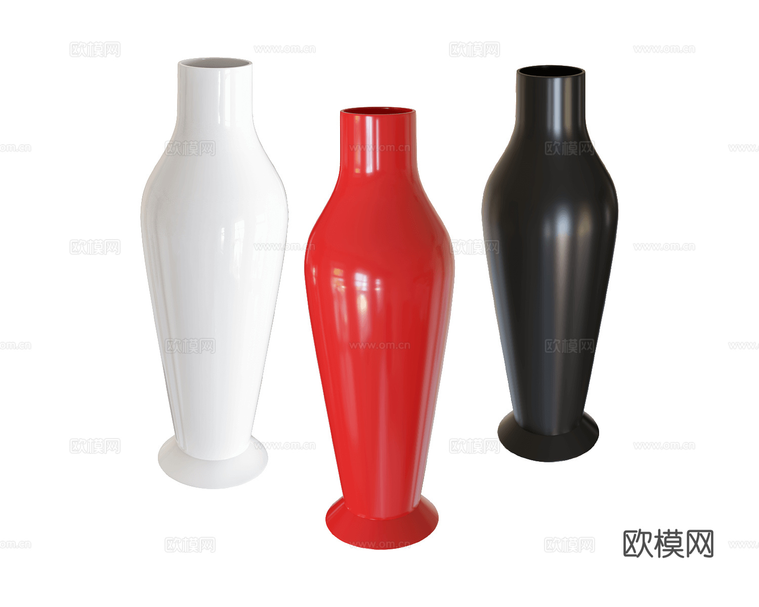 Kartell 陶瓷花瓶3d模型下载