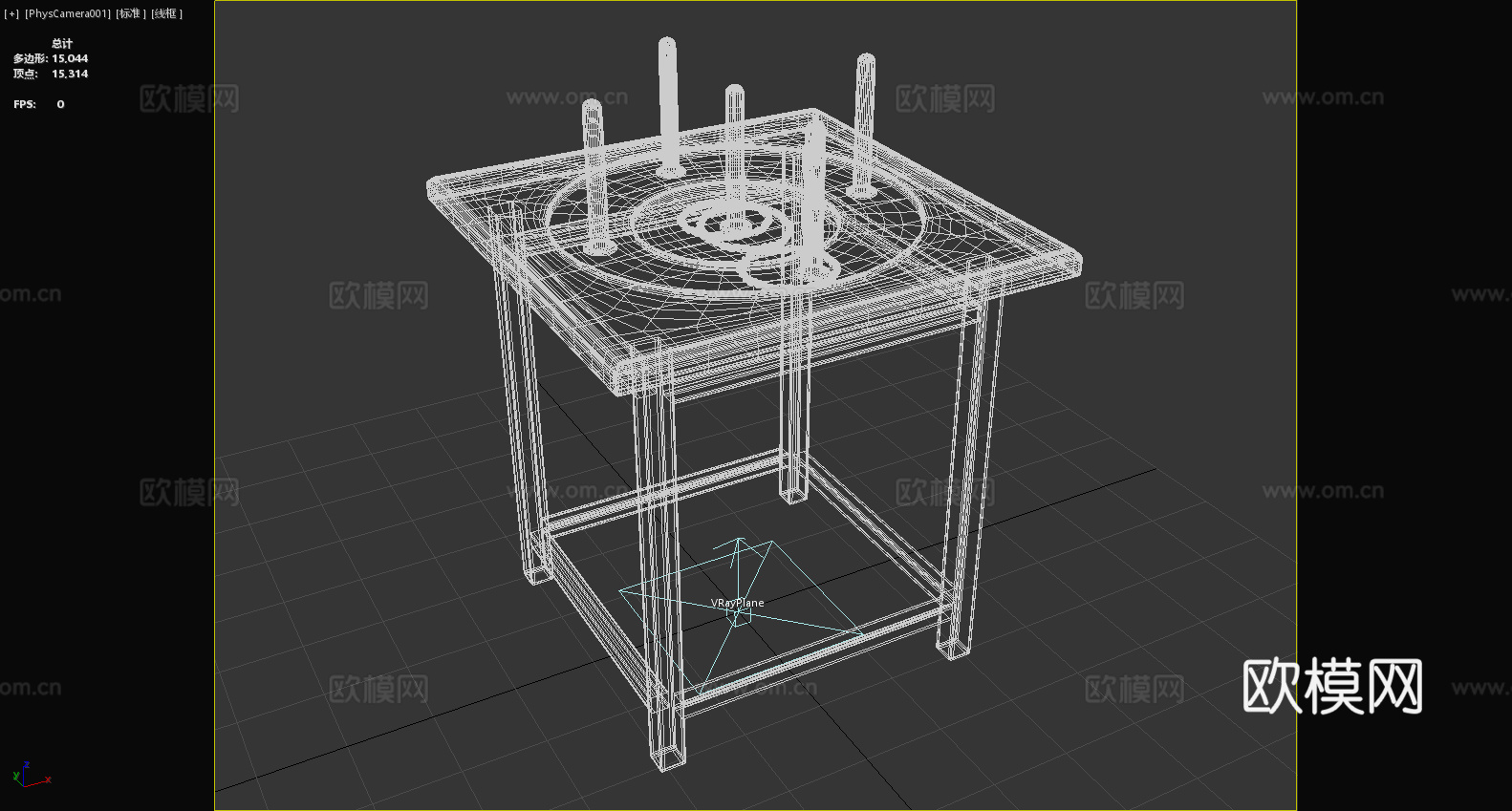 桌面游戏 套圈 装饰桌 多功能桌 手工木桌3d模型下载（渲染图6）