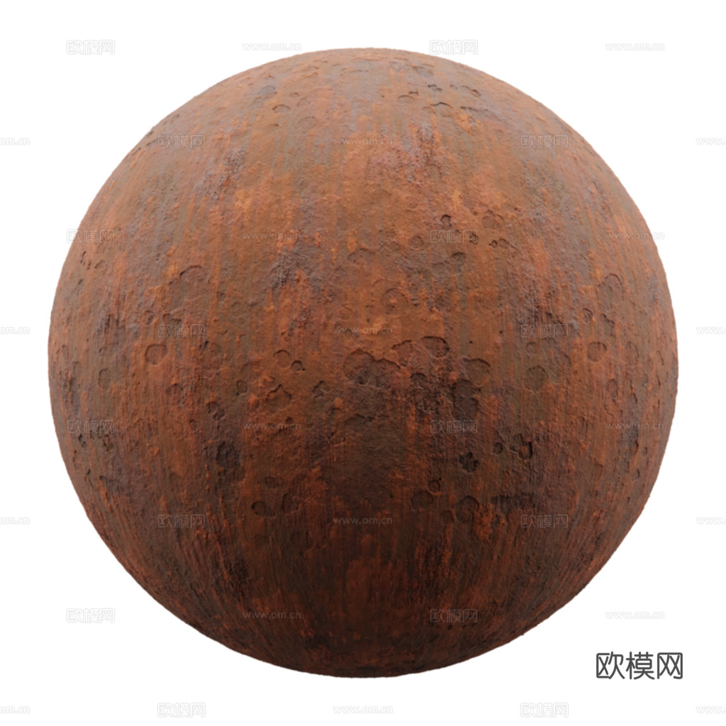 风化生锈金属铁锈金属耐候钢 PBR材质贴图 2k