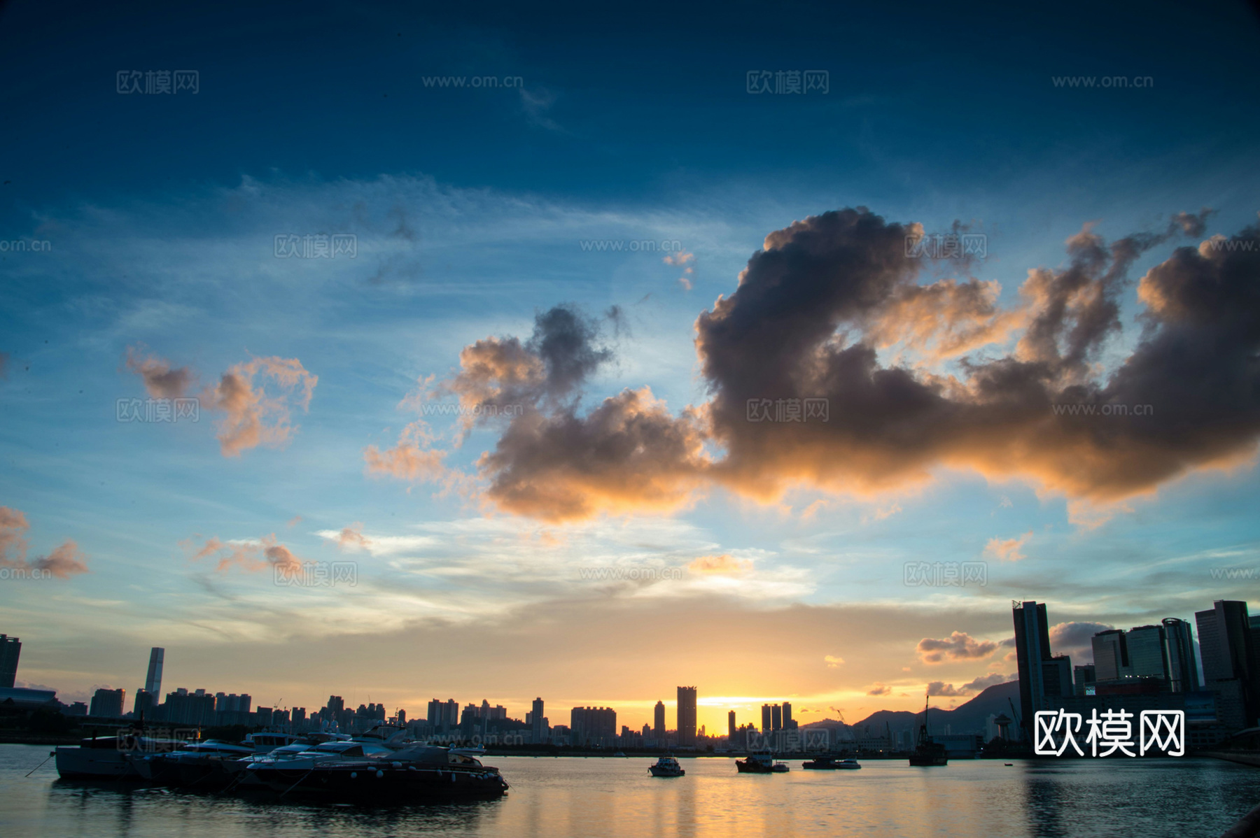 白天城市天空外景下载