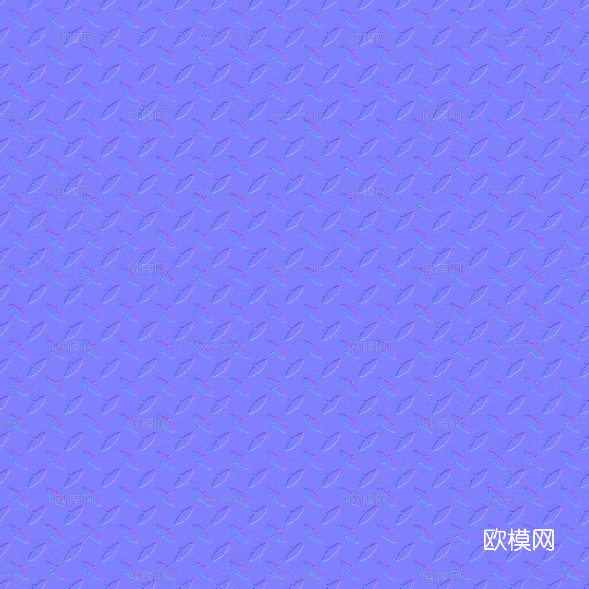 无缝压花金属板铁板钢板 PBR材质贴图 2k