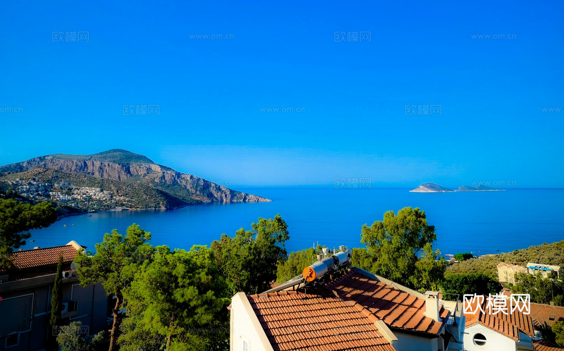 白天城市天空外景下载