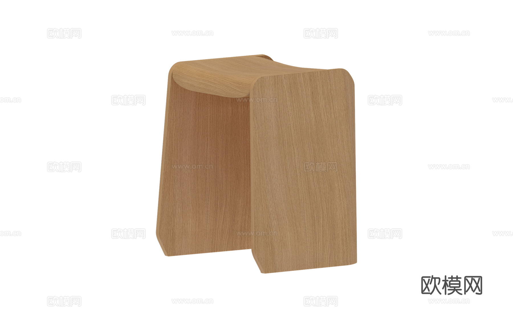 True design 木边几3d模型下载（渲染图2）