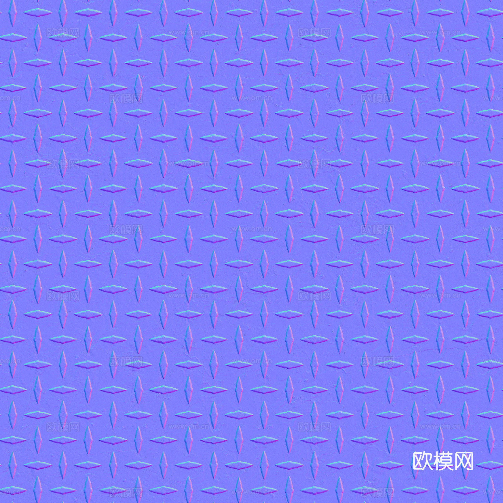 无缝压花金属板铁板钢板 PBR材质贴图 2k