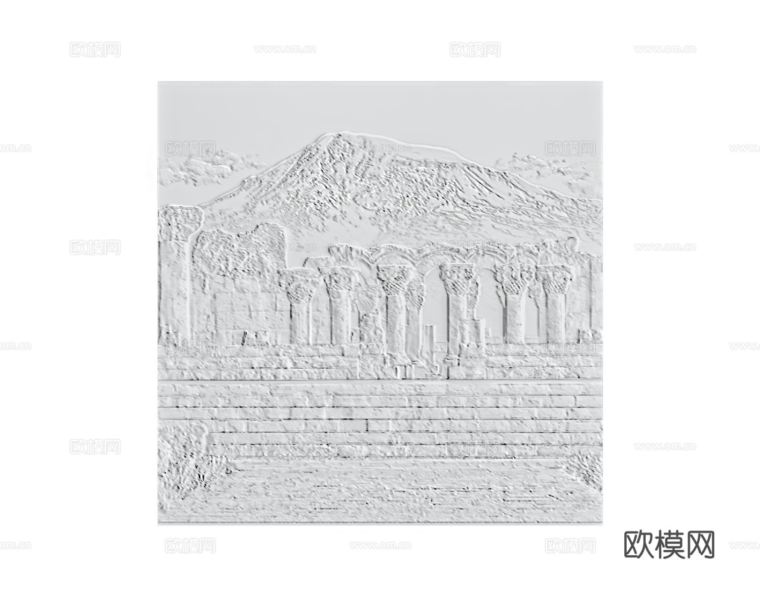 WALL&DECO 风景浮雕挂画免费3d模型下载