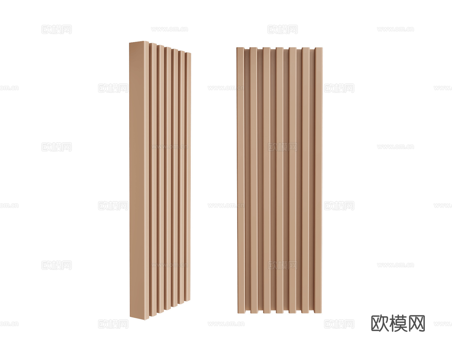 Tubes 护墙格栅板 波浪板3d模型下载