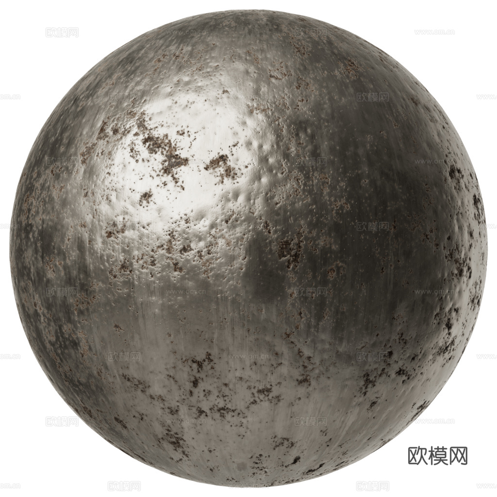 无缝做旧金属 PBR材质贴图 2k
