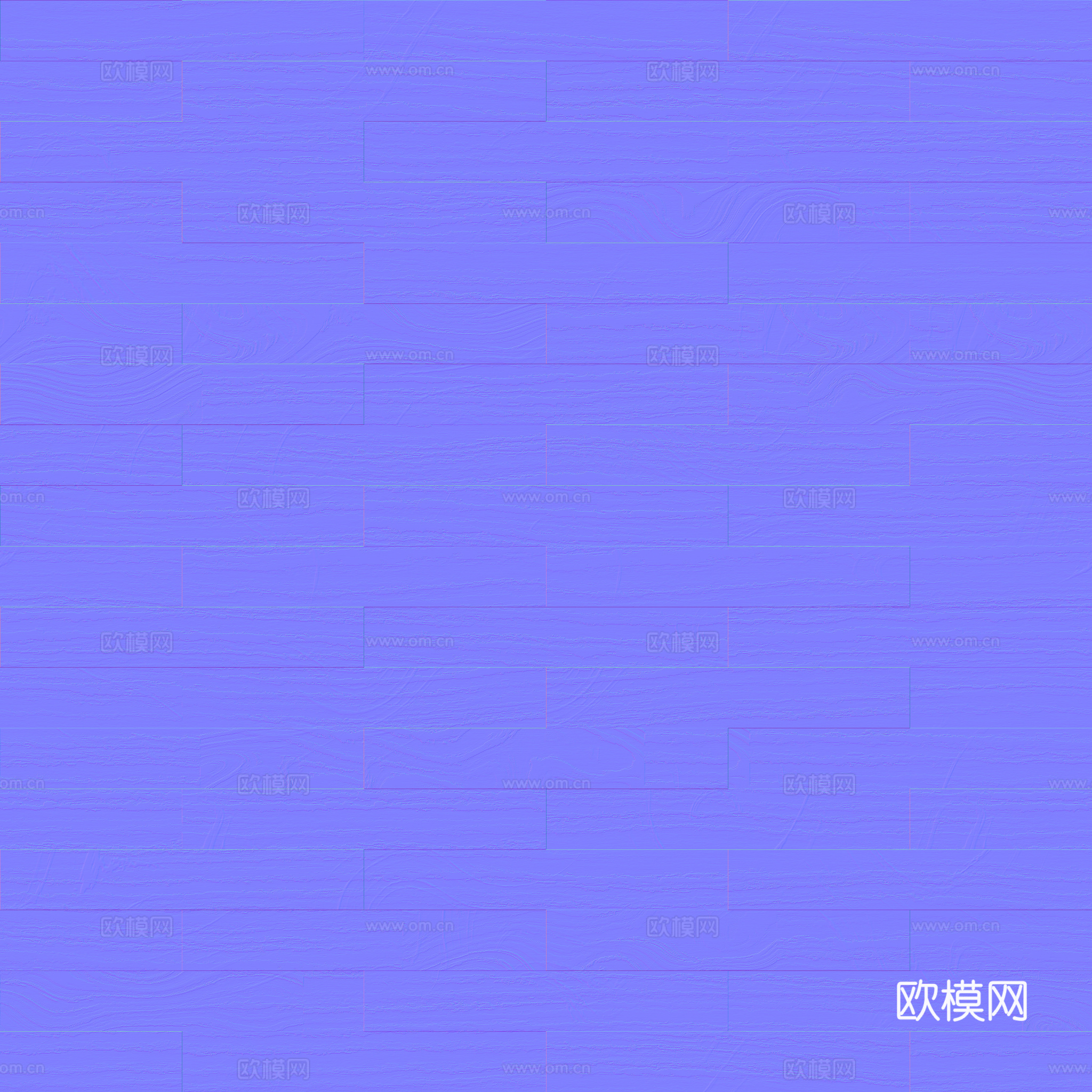 无缝木地板工字铺 PBR材质贴图 2k