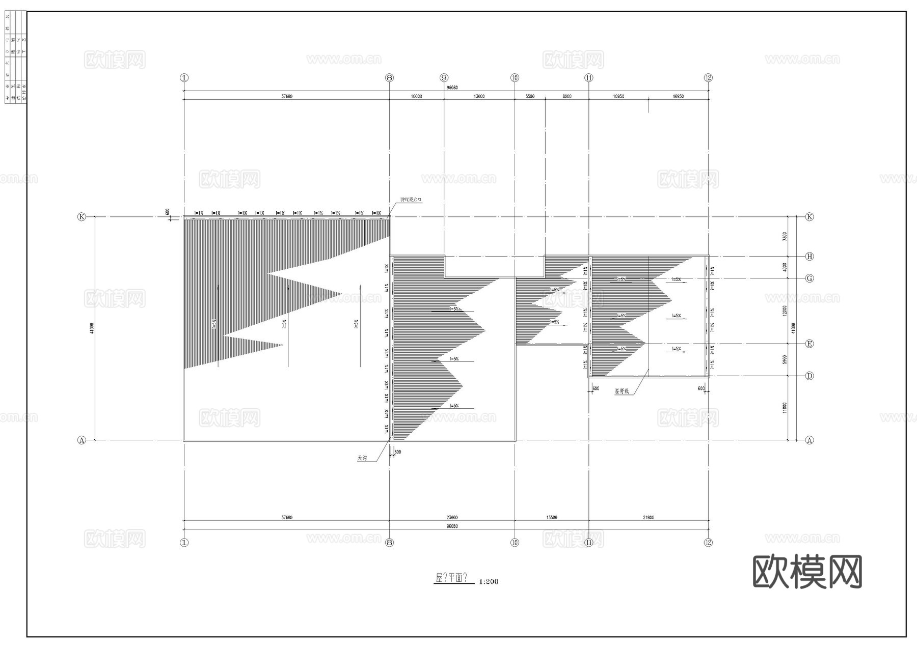生产车间建筑施工图cad施工图