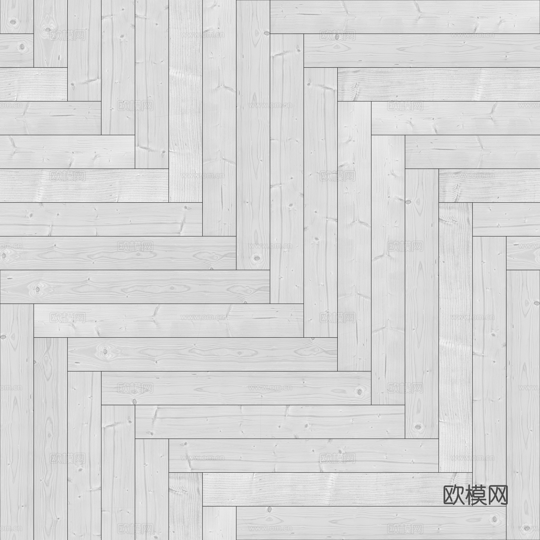 无缝木地板人字铺 PBR材质贴图 2k