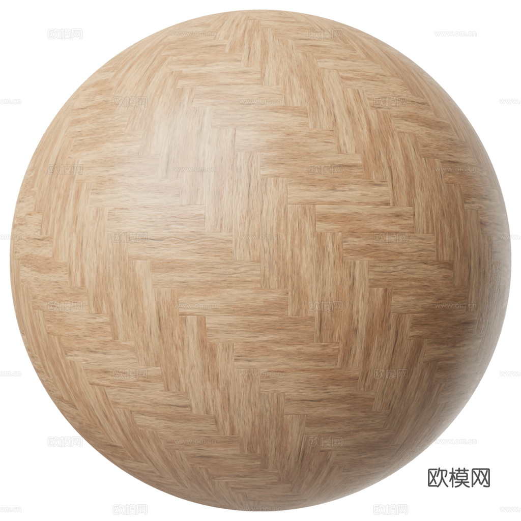 无缝木地板人字铺 PBR材质贴图 2k