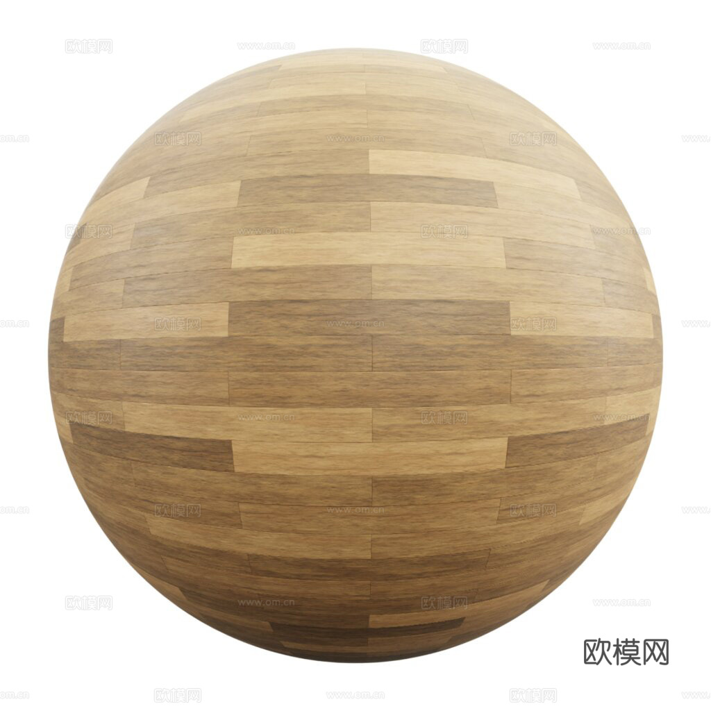 无缝木地板工字铺 PBR材质贴图 2k