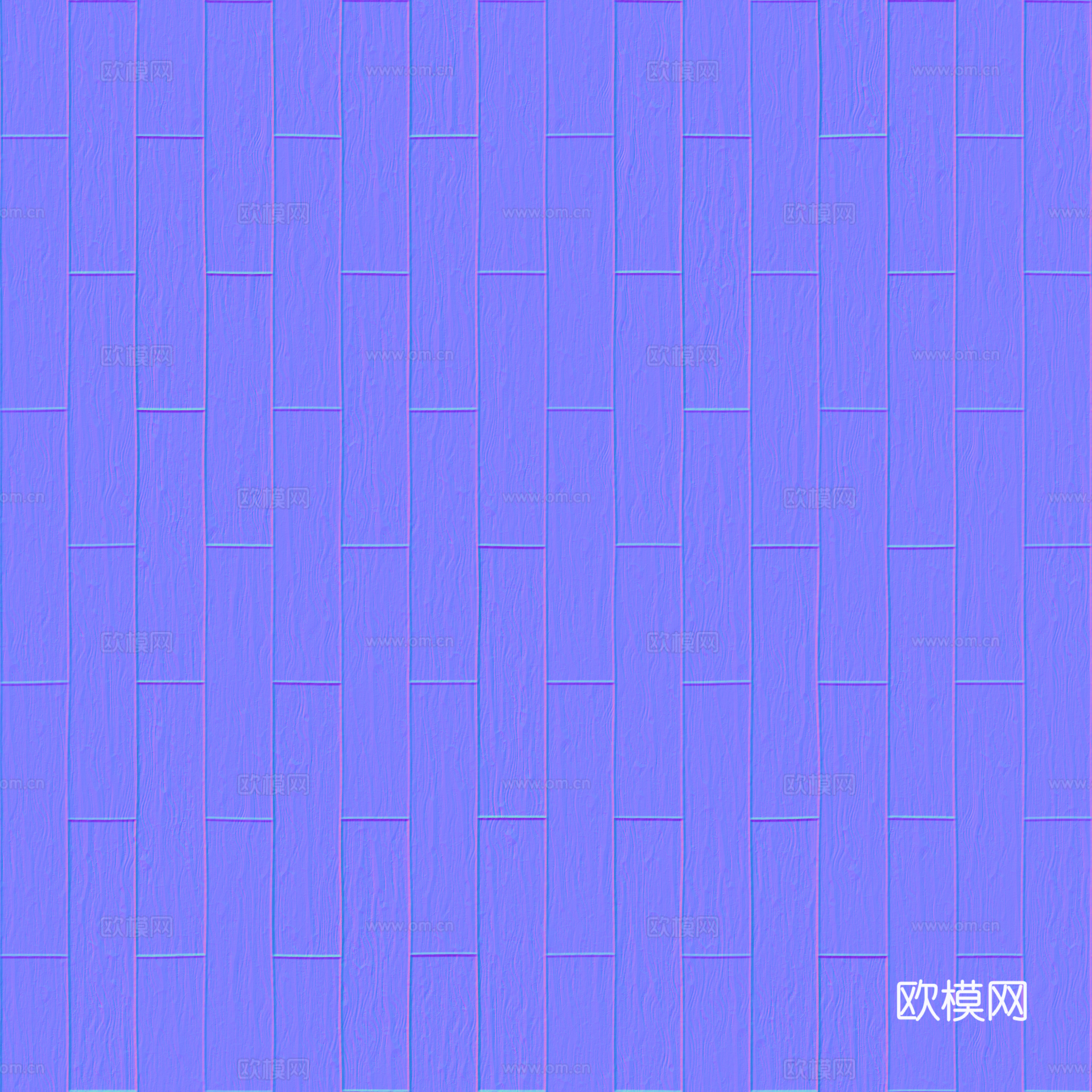 无缝木地板工字铺 PBR材质贴图 2k