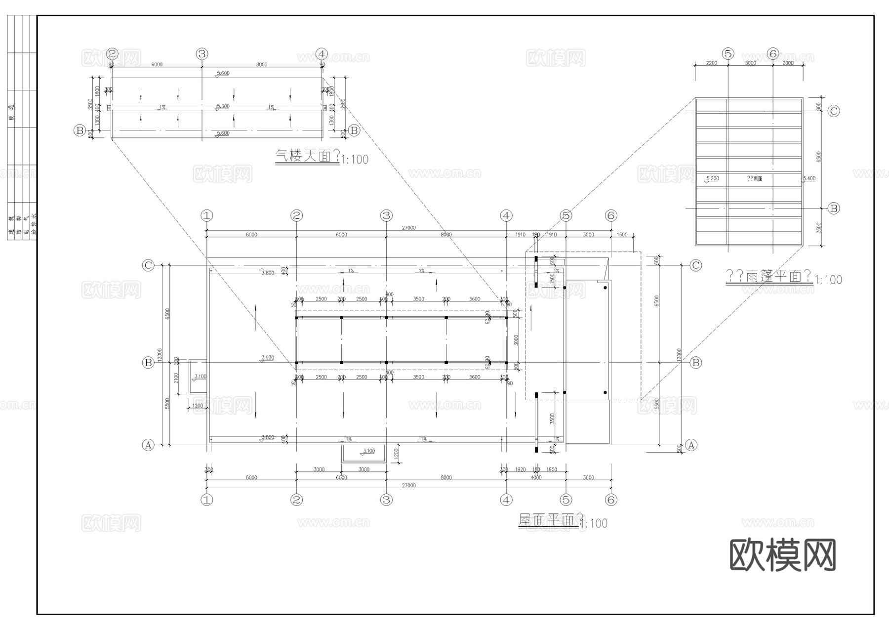 实验室施工图cad施工图