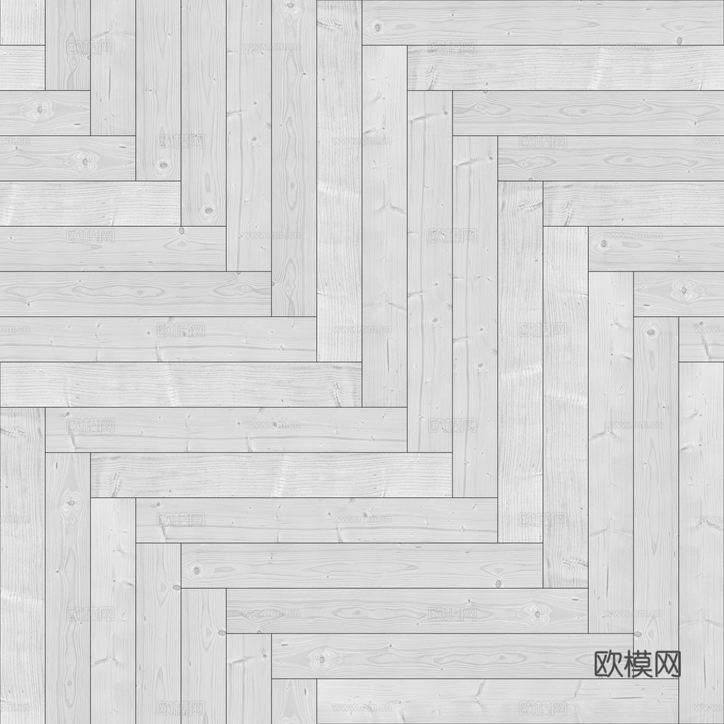 无缝木地板人字铺 PBR材质贴图 1k