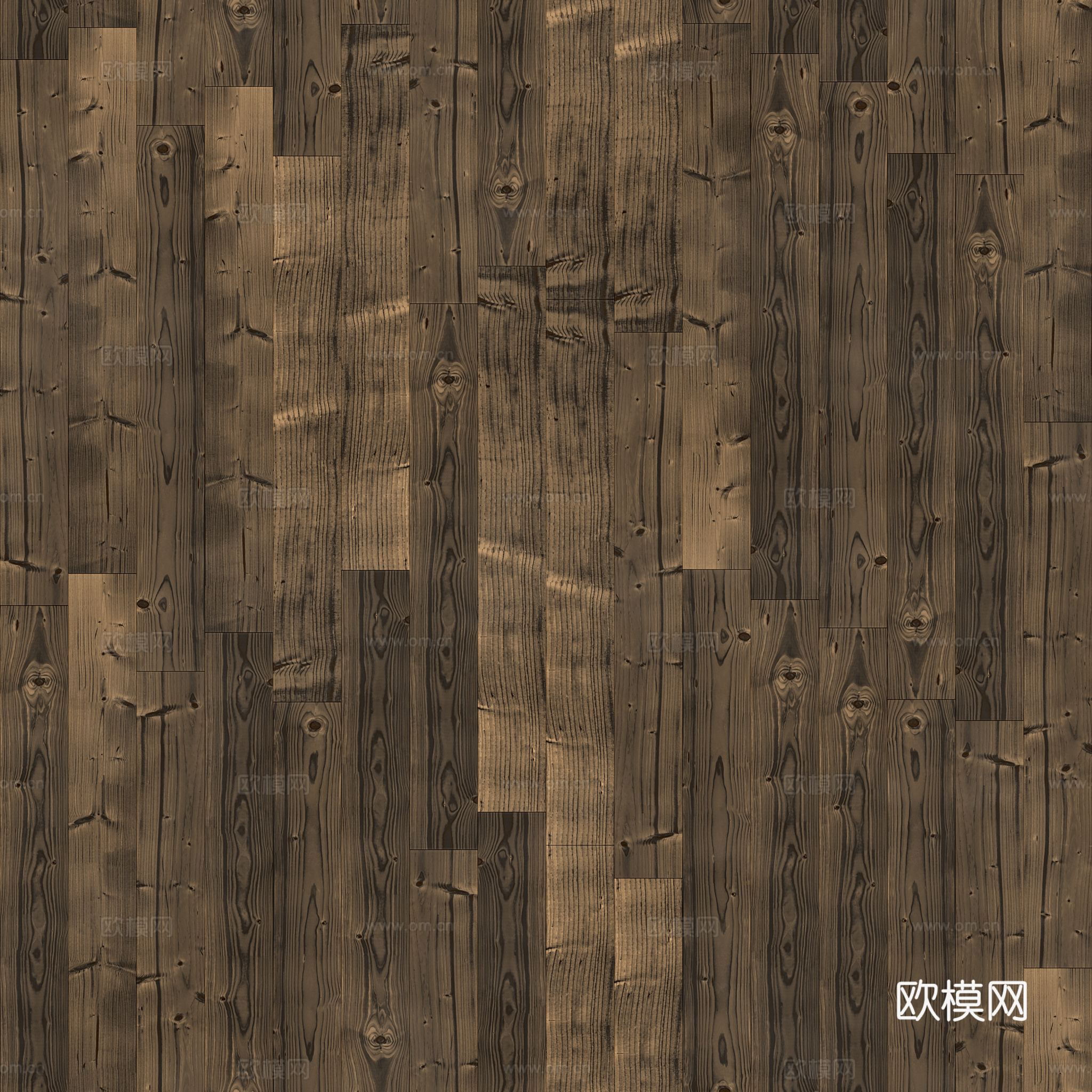 无缝木地板工字铺 PBR材质贴图 2k