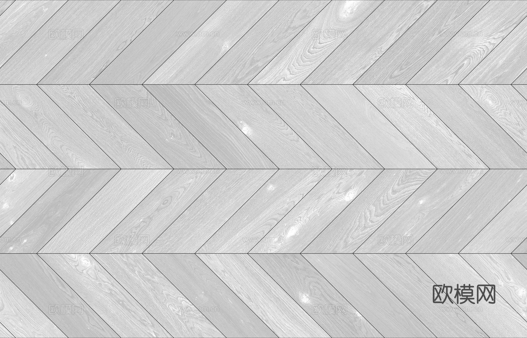 无缝木地板鱼骨铺 PBR材质贴图 4k