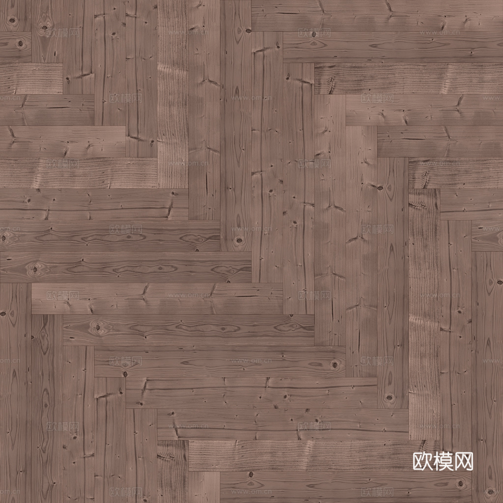 无缝木地板人字铺 PBR材质贴图 1k