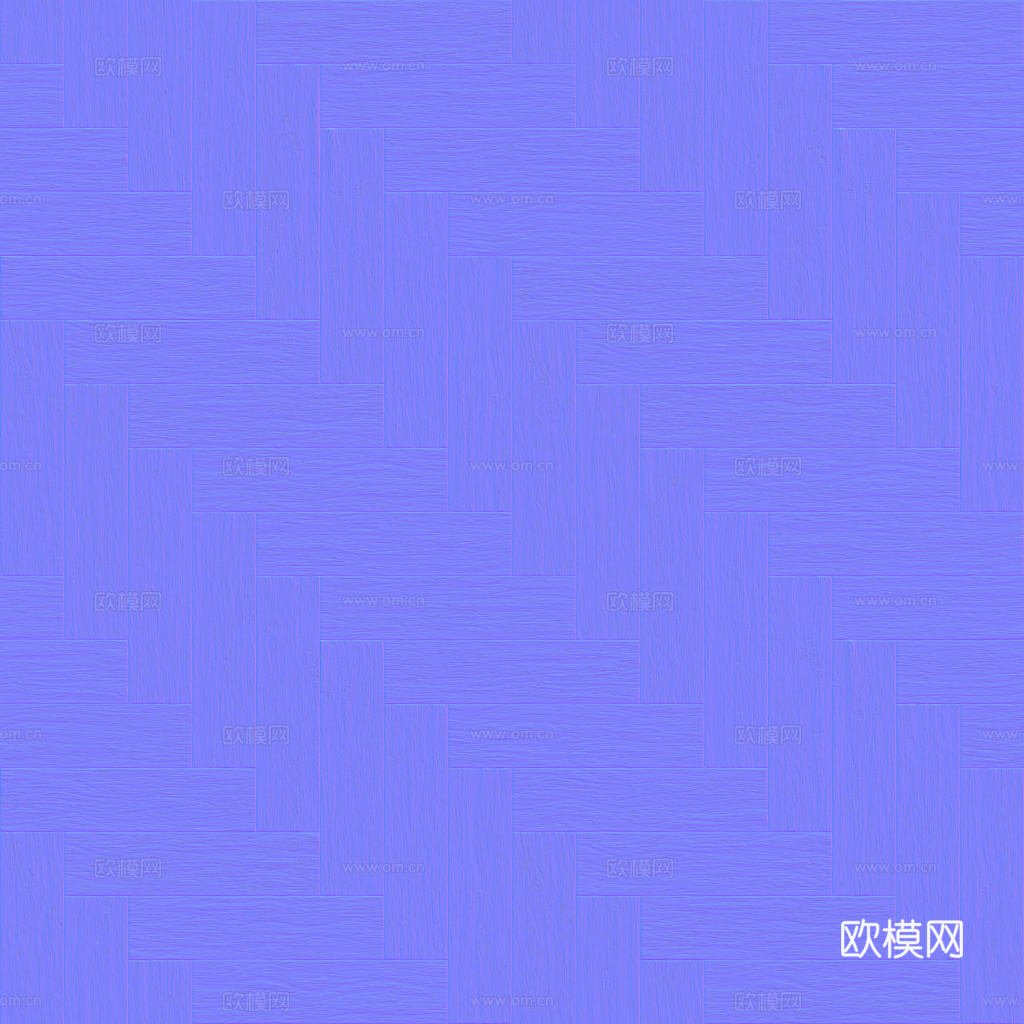 无缝木地板人字铺 PBR材质贴图 1k