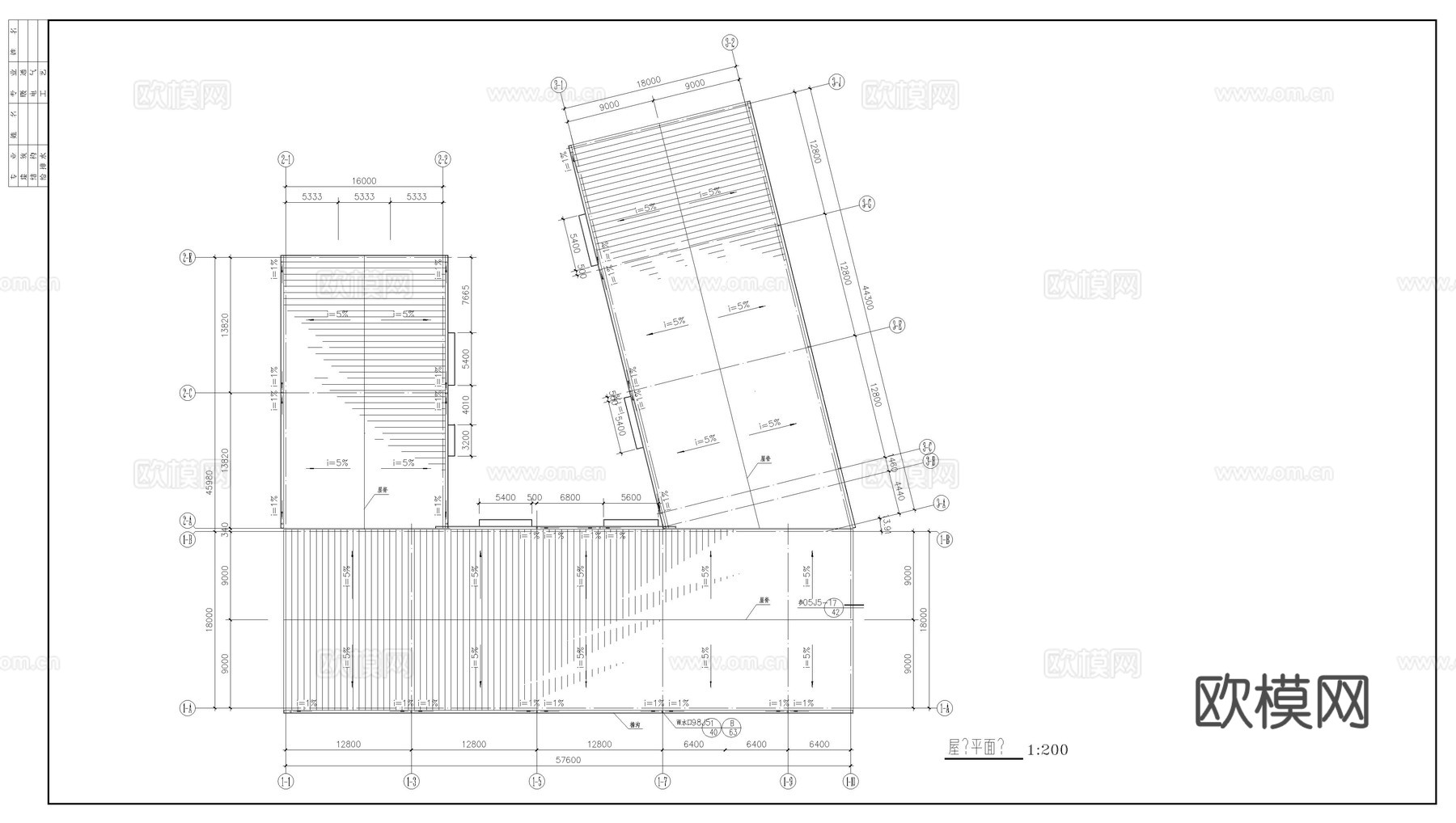 生产车间建筑施工图cad施工图