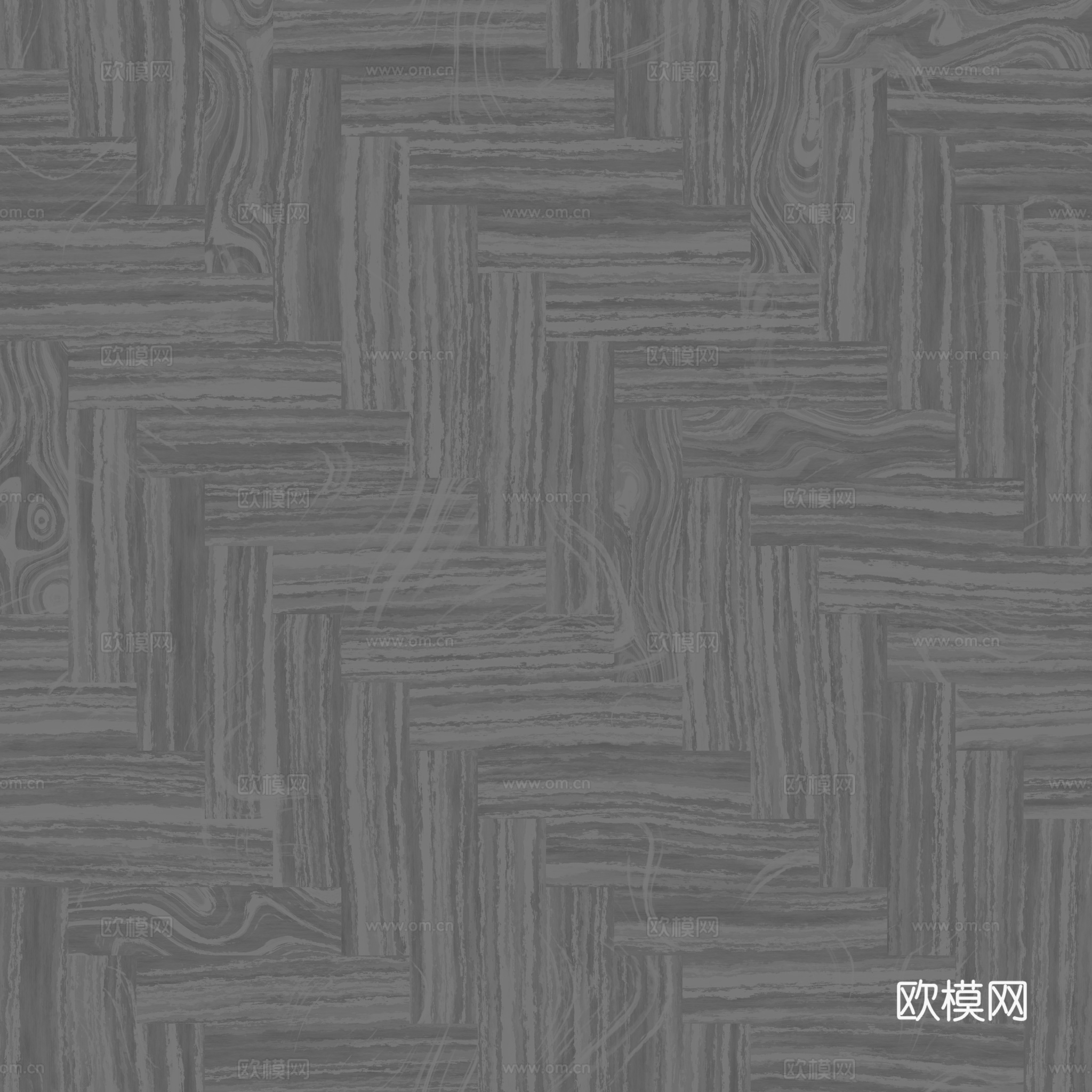 无缝木地板人字铺 PBR材质贴图 2k