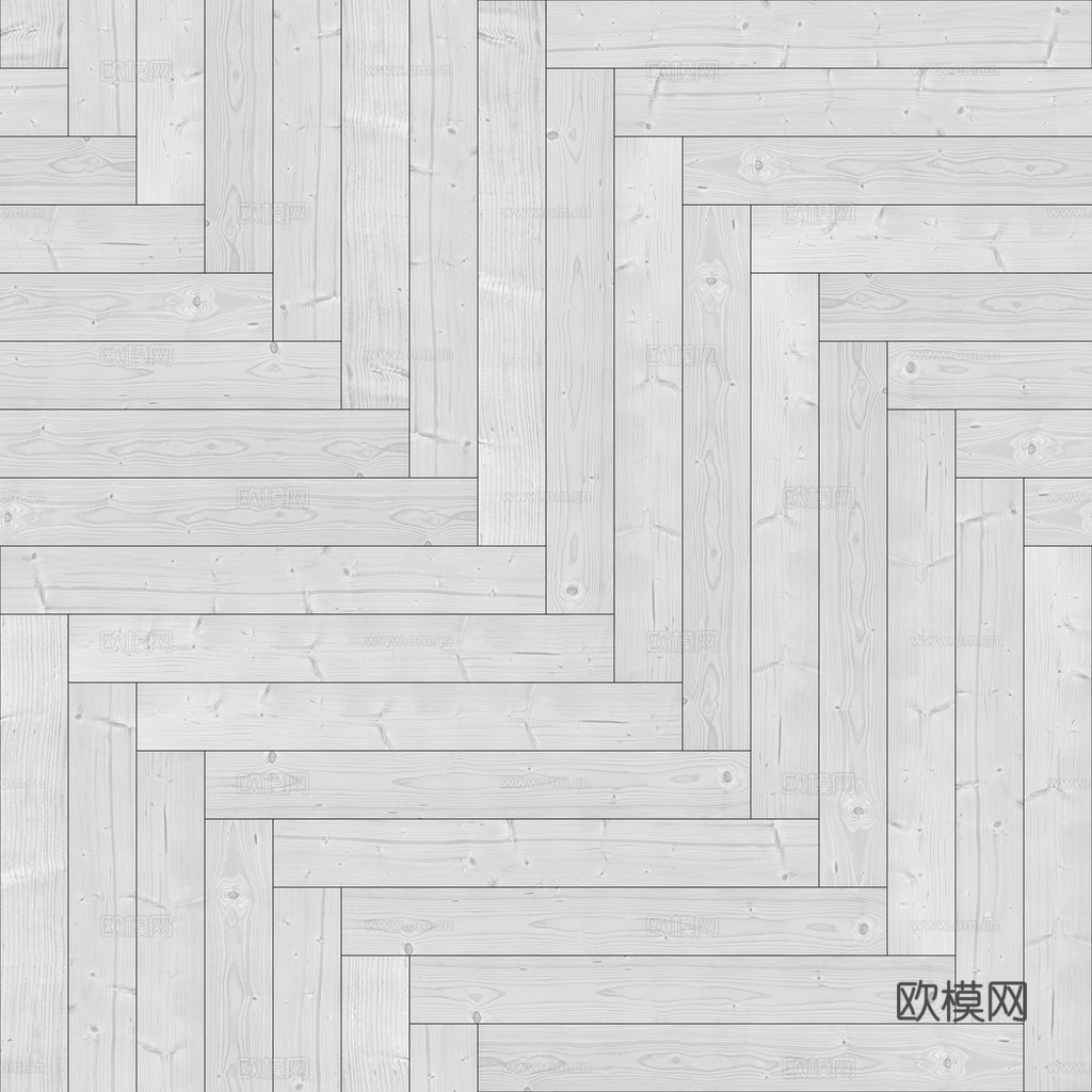 无缝木地板人字铺 PBR材质贴图 1k
