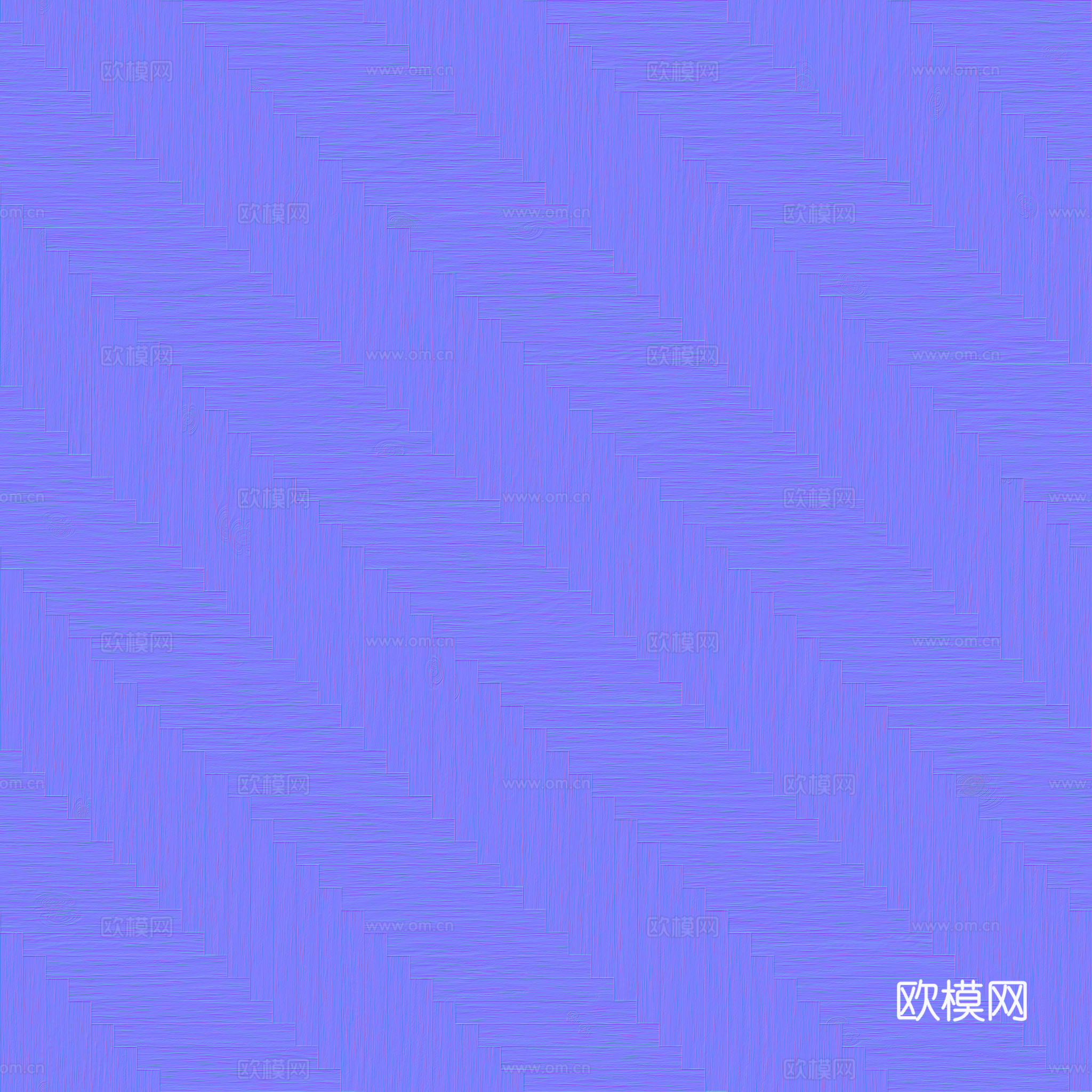 无缝木地板人字铺 PBR材质贴图 2k