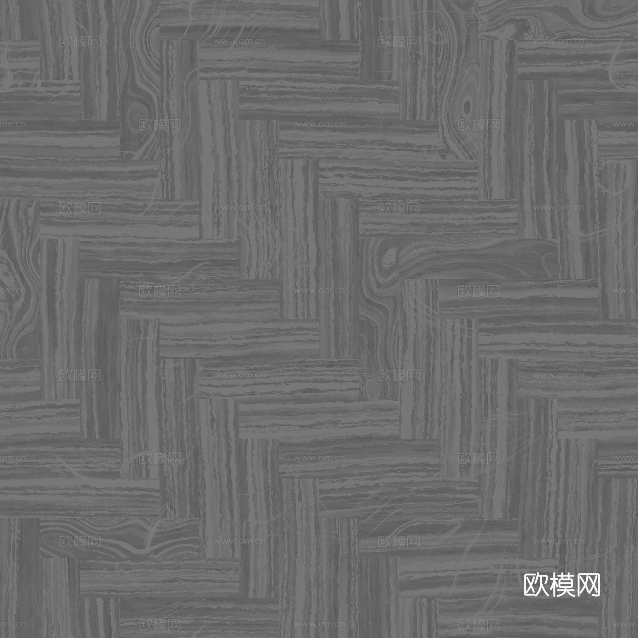 无缝木地板人字铺 PBR材质贴图 2k