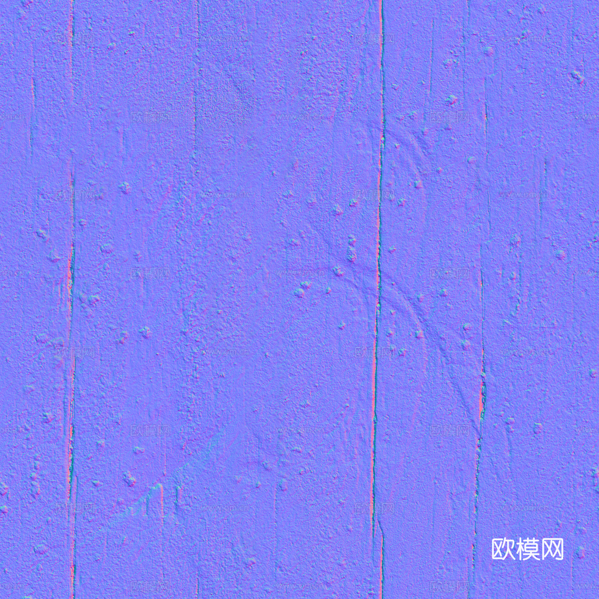 老旧破旧苔藓木板木纹 PBR材质贴图 2k