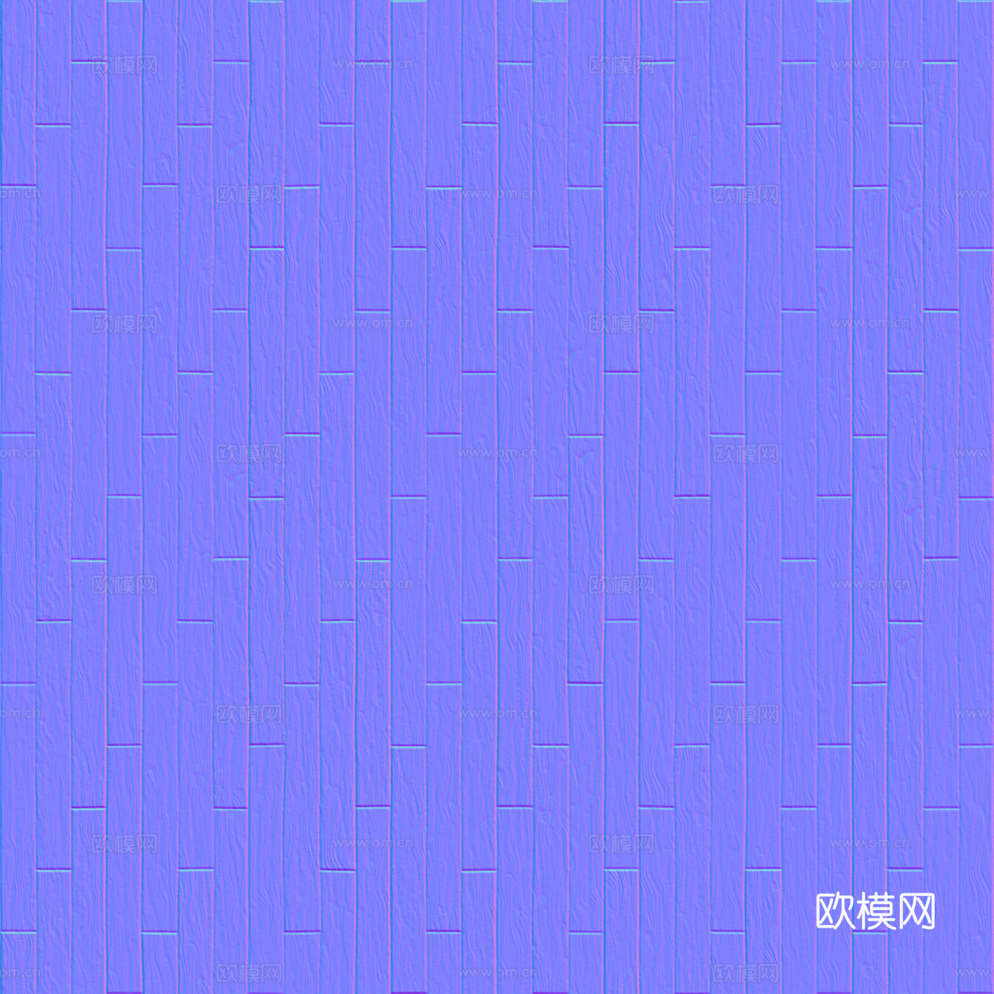 无缝木地板工字铺 PBR材质贴图 2k